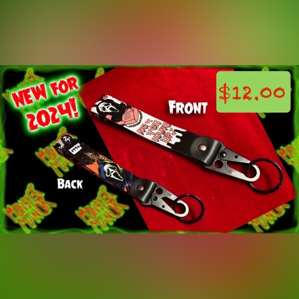 Ghostface Scream Jet Tag Keychain